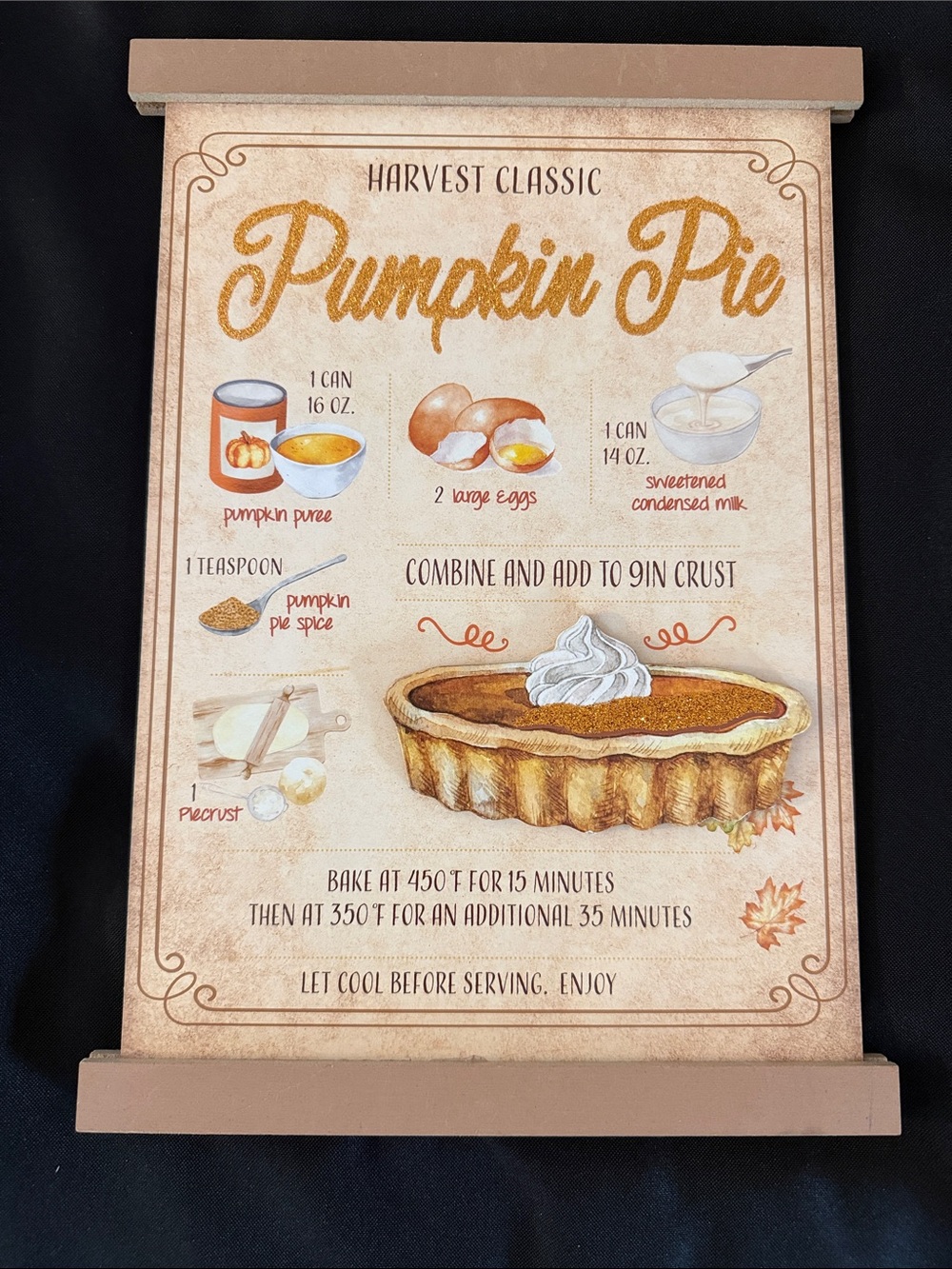Pumpkin Pie Sign